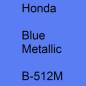 Preview: Honda, Blue Metallic, B-512M.